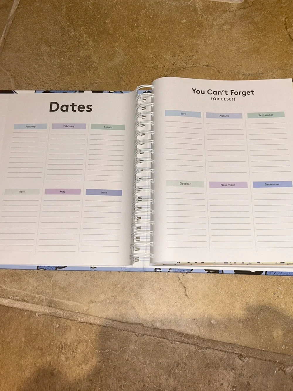 Emma Chamberlain The Ideal Planner - Blue Graphic Hard Cover